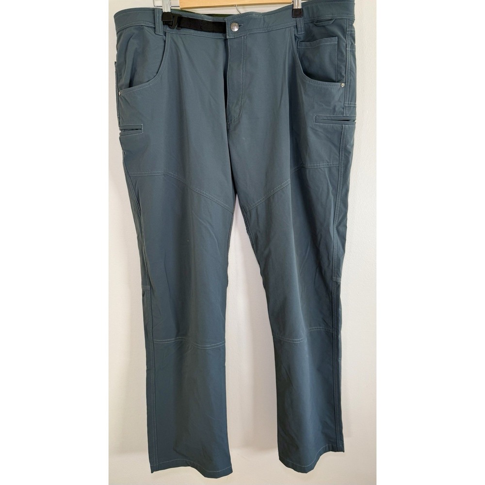 NEBU Rob Roy Mens 40x32 Outdoor Utility Pants Gray Hiking Cargo Workwear Belted